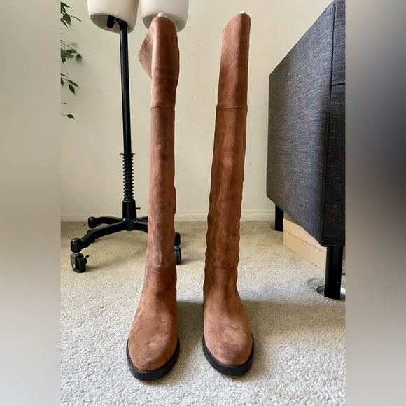 J.Crew Over the Knee Suede Riding Boots Rich Walnut STYLE #BA770
UPPER:LEATHER - Picture 7 of 9